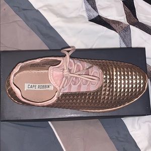Pink “stud” feel sneakers